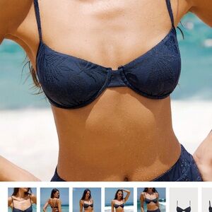 Berlook Navy Blue Bikini Top